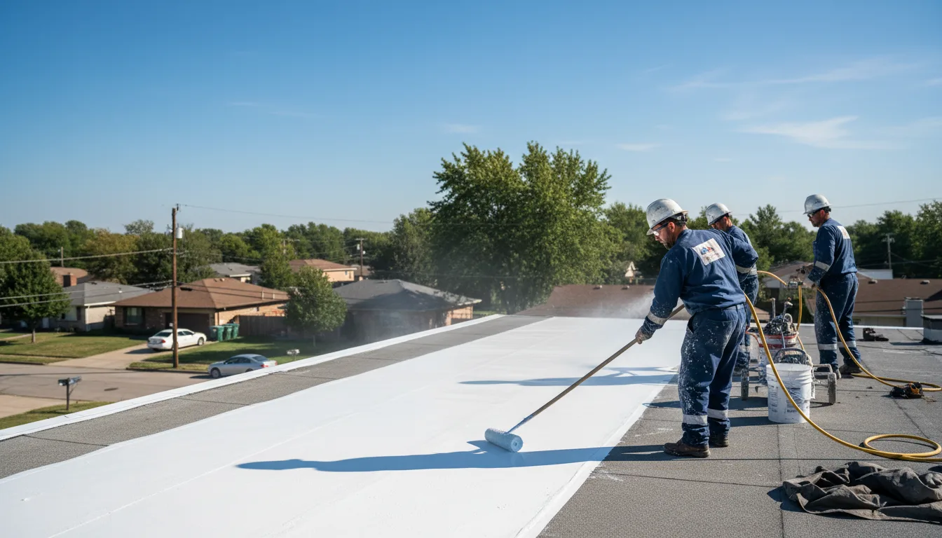 Commercial roof coating in Canehill, AR near me